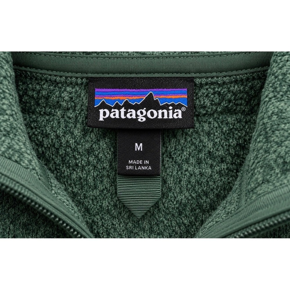 Patagonia Better Sweater 1/4 Zip Pullover Hemlock Green Women's Large NWOT - Picture 4 of 5